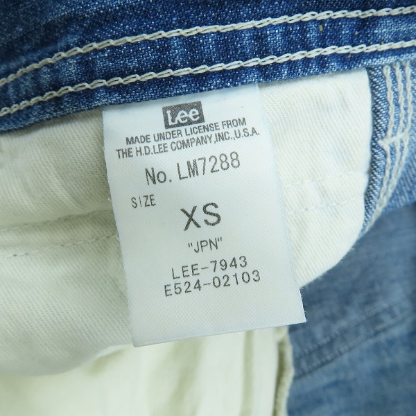 実際に弊社で買取させて頂いたLee/リー ペインターパンツ/デニムパンツ LM7288/XSの画像 3枚目