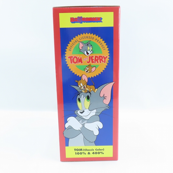 実際に弊社で買取させて頂いた【未開封】MEDICOM TOY/メディコムトイ BE@RBRICK/ベアブリック トムとジェリー トム クラシックカラー 400%＆100%の画像 2枚目