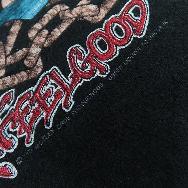 実際に弊社で買取させて頂いたMötley Crüe/モトリー・クルー 80s ヴィンテージ Dr.Feelgood Tシャツ/バンT/Lの画像 3枚目