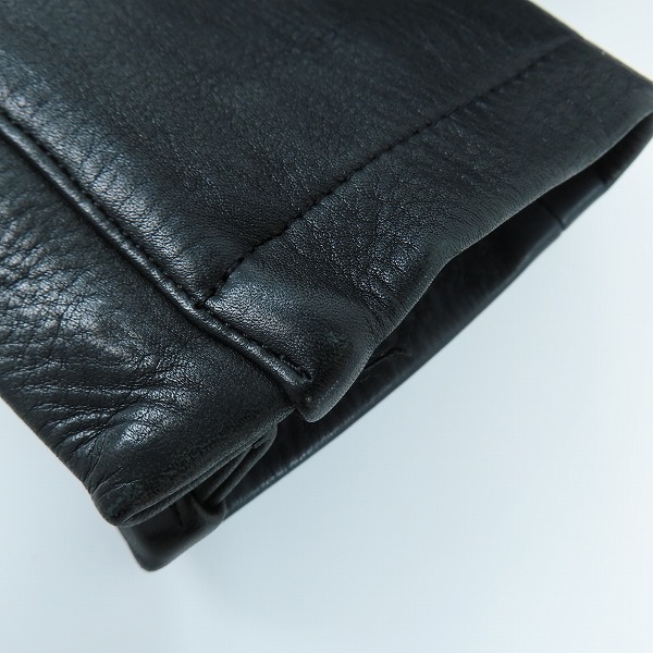 実際に弊社で買取させて頂いたNO ID. /ノーアイディ レザー 牛革 ダブルライダースジャケット 1140401 1の画像 6枚目