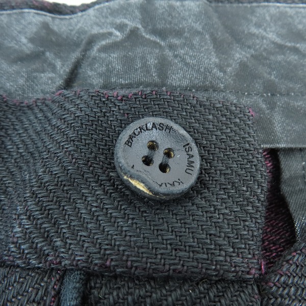 実際に弊社で買取させて頂いたISAMUKATAYAMA BACKLASH/バックラッシュ TWO FACE パンツ 1583-02/Mの画像 6枚目