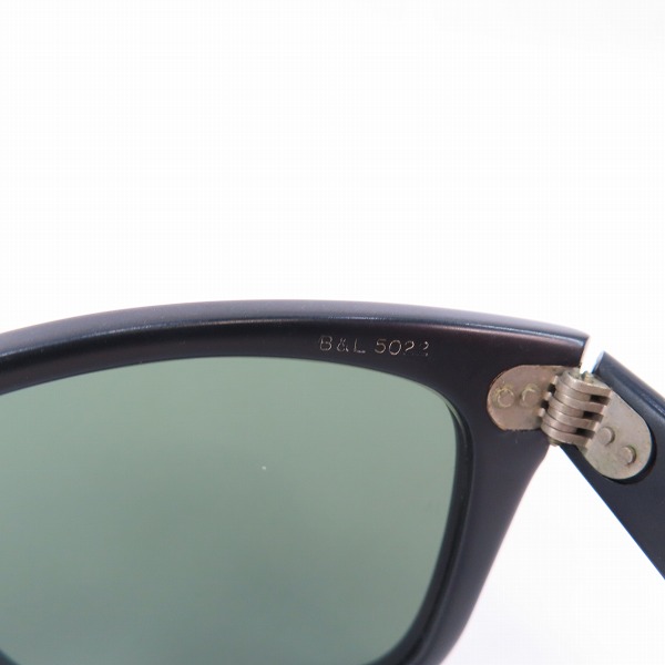 実際に弊社で買取させて頂いた(1)Ray-Ban/レイバン B&L/ボシュロム社製 WAYFARER ウェイファーラー サングラスの画像 7枚目