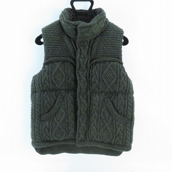 実際に弊社で買取させて頂いたMIHARA YASUHIRO/ミハラヤスヒロ ケーブルニットベスト/S