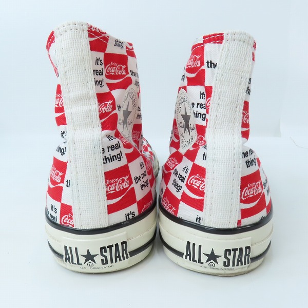 実際に弊社で買取させて頂いたCONVERSE/コンバース ALL STAR US Coca-Cola CK HI/オールスター コカ・コーラ スニーカー 1SE026 27.5の画像 1枚目