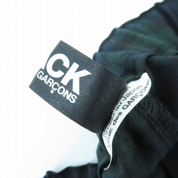 実際に弊社で買取させて頂いたBLACK COMME des GARCONS/ブラックコムデギャルソン チェック サルエル パンツ 1H-P013/AD2021/Sの画像 5枚目