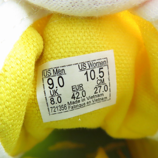 実際に弊社で買取させて頂いたVANS×SIMPSONS/バンズ×シンプソンズ OLD SKOOL/オールドスクール VN0A4B521M/27.0の画像 5枚目