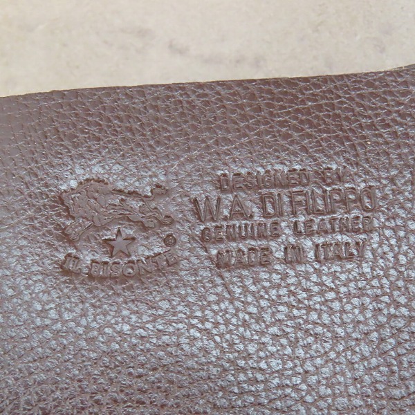 実際に弊社で買取させて頂いた【未使用】IL BISONTE/イルビゾンテ クロス ボディバッグ/ショルダーバッグ 54223-0-5210/9の画像 5枚目