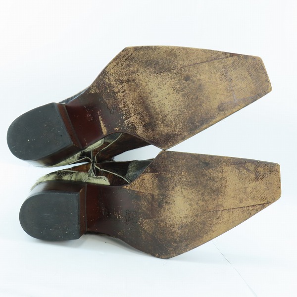 実際に弊社で買取させて頂いたHIROMU TAKAHARA/ヒロムタカハラ ハラコ ウエスタンブーツ/43の画像 2枚目