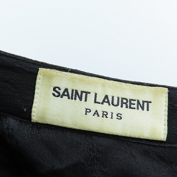 実際に弊社で買取させて頂いた【JPタグ】 SAINT LAURENT/サンローラン ノーカラー ボタンシャツ 42の画像 2枚目