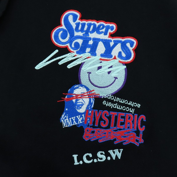 実際に弊社で買取させて頂いた【未使用】HYSTERIC GLAMOUR×genzai/ヒステリックグラマー×ゲンザイ Sagara Collage Hoodie プルオーバーパーカー GZ1028/Mの画像 3枚目