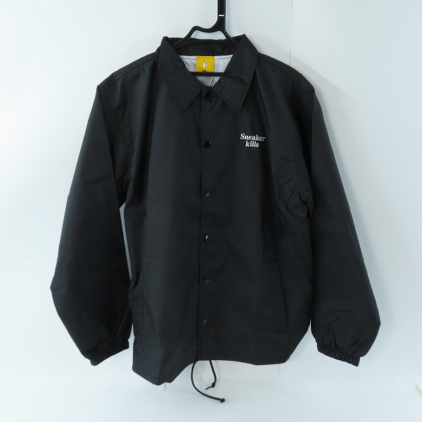 実際に弊社で買取させて頂いた(3)【未使用】FR2 × SNKRDUNK/エフアールツー × スニーカーダンク Angel Coach Jacket Black FRC2905/L