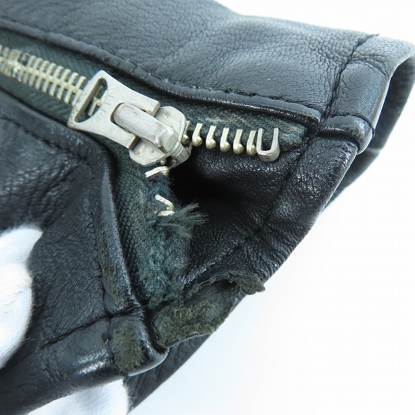 実際に弊社で買取させて頂いた【難有り】RUDE GALLERY BLACK REBEL/ルードギャラリーブラックレーベル レザー ジャケット/Mの画像 7枚目