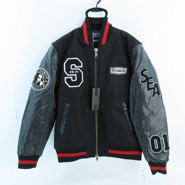 実際に弊社で買取させて頂いた【未使用】WIND AND SEA/ウィンダンシー×HYSTERIC GLAMOUR/ヒステリックグラマー 22AW スタジャン WDS-C-HYS-23-AP-Q1-01/S