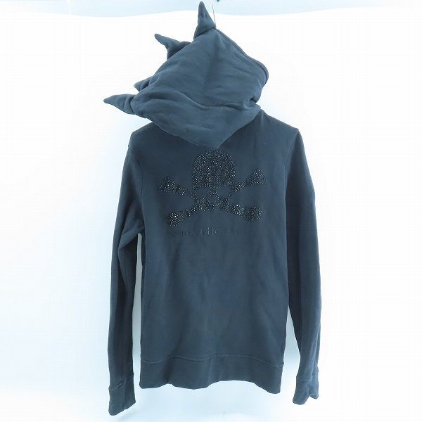 実際に弊社で買取させて頂いたRoen/ロエン×semantic design/セマンティックデザイン バックスカルスワロ ジップアップパーカー/Mの画像 1枚目