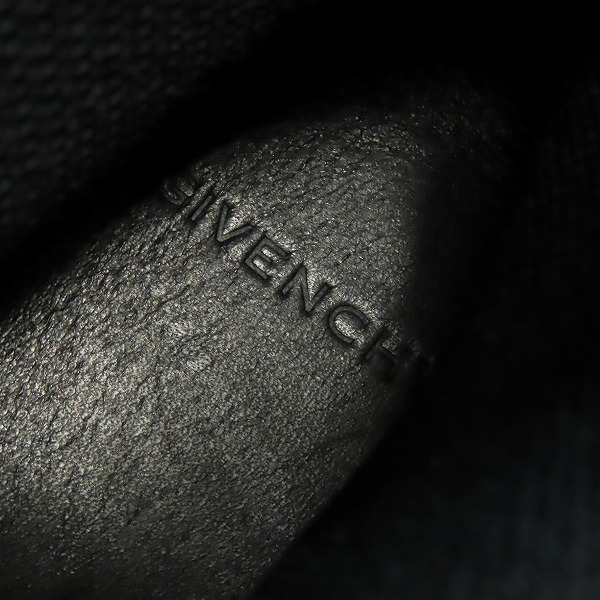 実際に弊社で買取させて頂いたGIVENCHY/ジバンシィ スニーカー ブラック GIVENCHYRICCARDOTISCI ハイカットベルトスニーカーブーツ/39の画像 6枚目