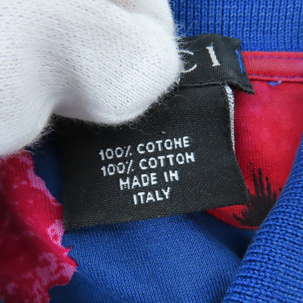 実際に弊社で買取させて頂いたGUCCI/グッチ 花柄ポロシャツ イタリア製/Lの画像 3枚目