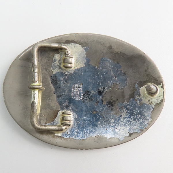 実際に弊社で買取させて頂いたARTESANIAS MORAN MEXICO/アルテサニア モーラン メキシコ製 ビンテージ/ヴィンテージ 唐草 ベルトバックルの画像 2枚目