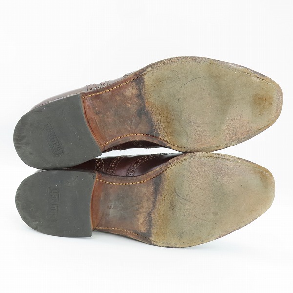 実際に弊社で買取させて頂いたChurch's/チャーチ ウィングチップ レザーシューズ 70の画像 2枚目