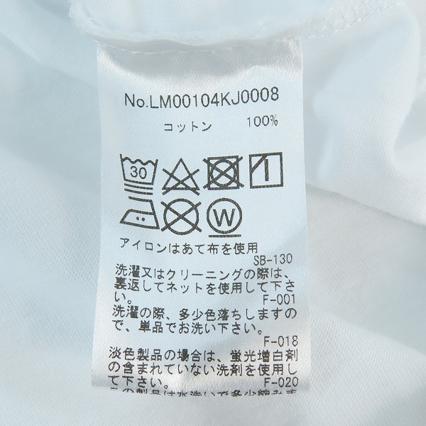 実際に弊社で買取させて頂いたMAISON KITSUNE/メゾンキツネ 半袖Tシャツ LM00104KJ0008/Lの画像 4枚目