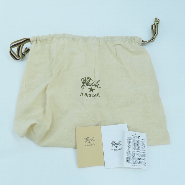 実際に弊社で買取させて頂いた【未使用】IL BISONTE/イルビゾンテ クロス ボディバッグ/ショルダーバッグ 54223-0-5210/9の画像 9枚目