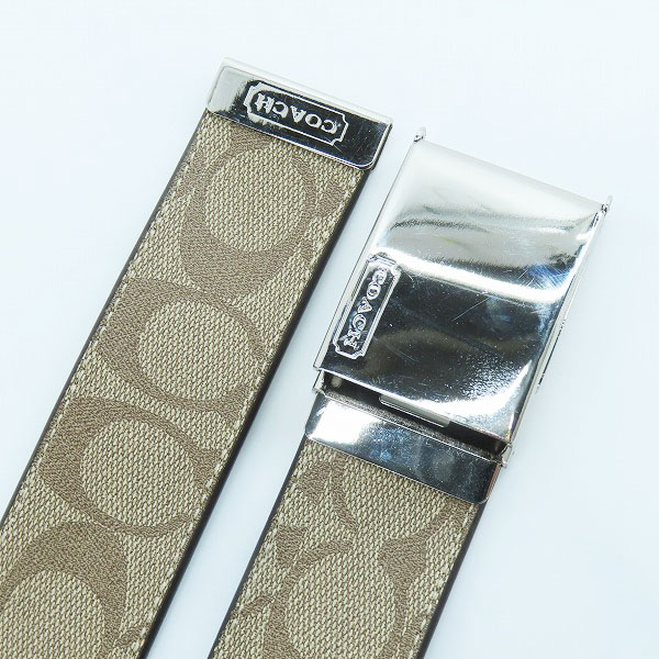 実際に弊社で買取させて頂いた COACH/コーチ シグネチャー ベルト F90229の画像 1枚目