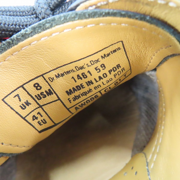 実際に弊社で買取させて頂いたDr.Martens/ドクターマーチン SMOOTH/スムースレザー 3EYE SHOE/3ホールブーツ/シューズ ブラック 146159/UK7の画像 5枚目