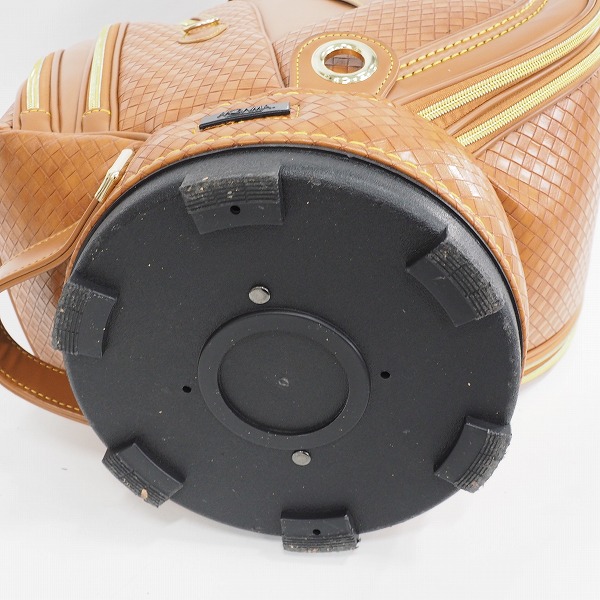 実際に弊社で買取させて頂いたHONMA/ホンマ ゴルフ CB-1714 9型 5分割キャディバッグ ブラウン 合成皮革の画像 7枚目