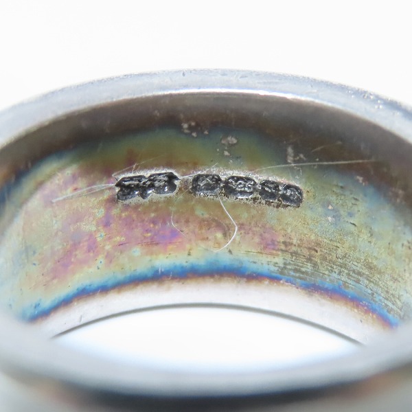 実際に弊社で買取させて頂いたTHE GREAT FROG/ザ グレートフロッグ ロゴ刻印 リング/指輪/18.5号の画像 6枚目