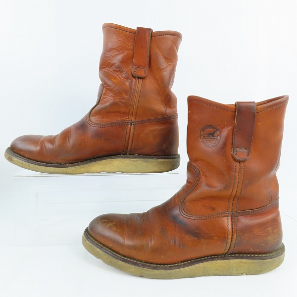 実際に弊社で買取させて頂いたRED WING/レッドウイング 犬タグ ペコス ブーツ/ロングブーツ 00866/9Eの画像 3枚目