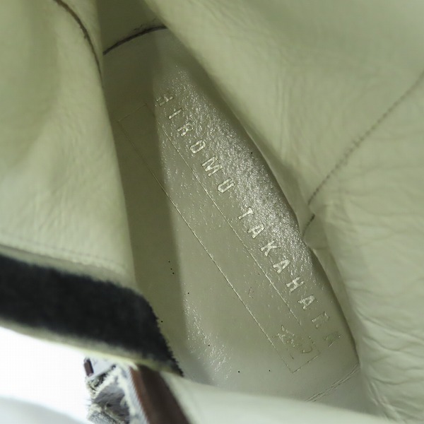 実際に弊社で買取させて頂いたHIROMU TAKAHARA/ヒロムタカハラ ハラコ ウエスタンブーツ/43の画像 5枚目