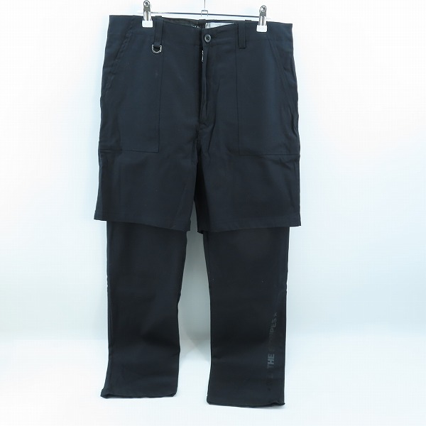 実際に弊社で買取させて頂いた【未使用】mastermind JAPAN×OVERTHESTRiPES/マスターマインドジャパン×オーバーザストライプス ドッキングパンツ L