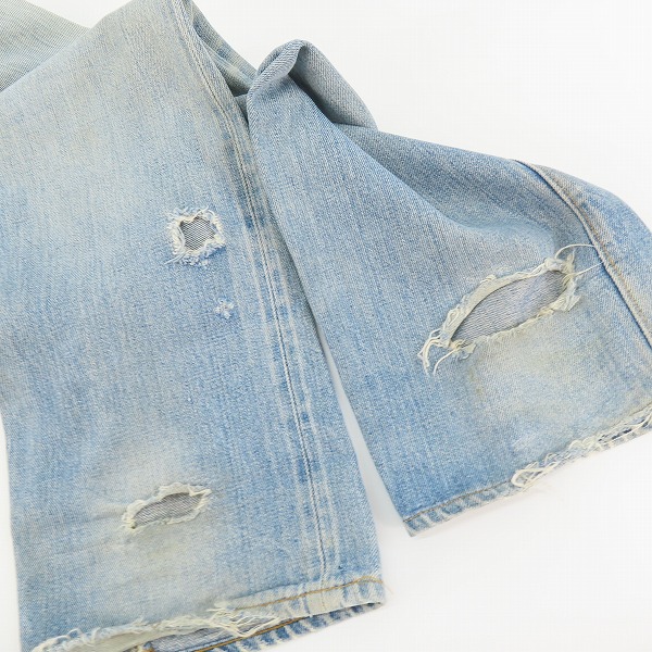 実際に弊社で買取させて頂いた【難あり】Levi's/リーバイス 501 ヴィンテージ 刻印6  ボタンフライ デニムパンツ/35の画像 9枚目