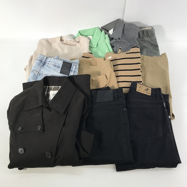 実際に弊社で買取させて頂いた【おまとめ】アニエスベー/タケオキクチ/フレッドペリー 等 長袖シャツ/パンツ/ジップアップナイロンブルゾン 他
