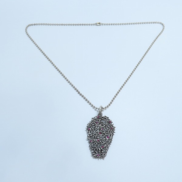 実際に弊社で買取させて頂いたSTANLEY GUESS/スタンリーゲス  ソーンID ペンダント/ルビー ボールチェーン付きの画像 9枚目