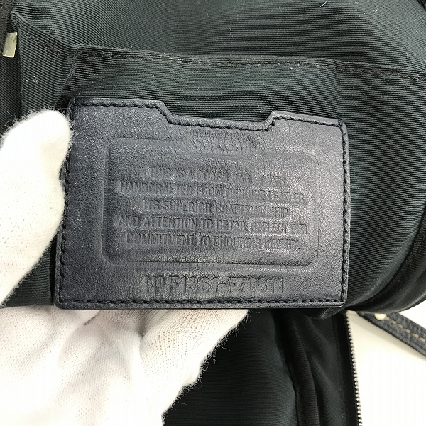 実際に弊社で買取させて頂いたCOACH/コーチ ヘリテージ ペブルドレザー ボディバッグ F1361-F70811の画像 5枚目