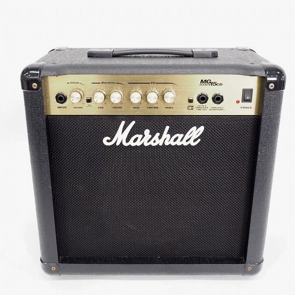 実際に弊社で買取させて頂いた【難有り】Marshall/マーシャル MG15CD ギターアンプ コンボアンプ 