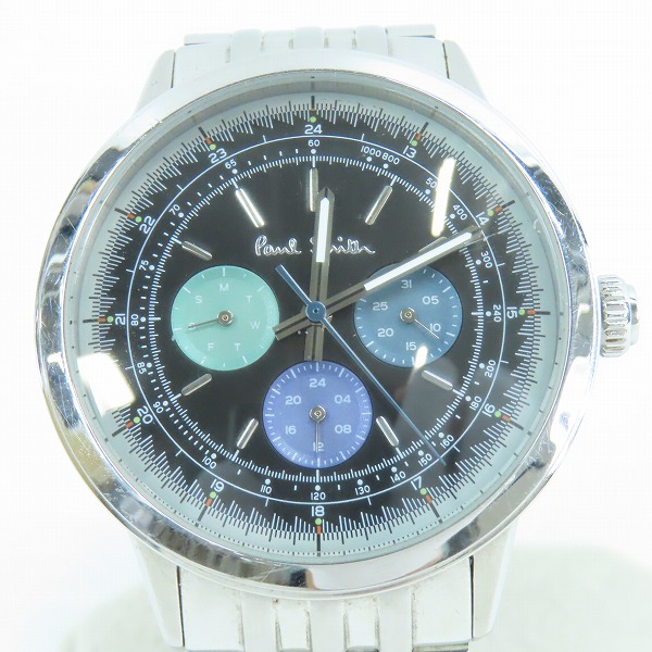 実際に弊社で買取させて頂いたPaul Smith/ポールスミス クロノグラフ クォーツ 腕時計 P10005【動作未確認】