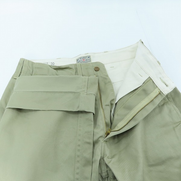 実際に弊社で買取させて頂いたBUZZ RICKSON'S/バズリクソンズ チノパンツ/ワークパンツ BR40025/W30の画像 5枚目