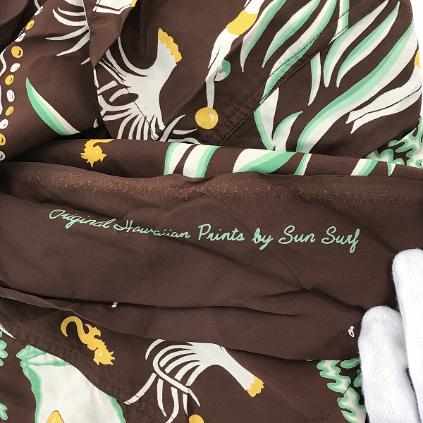 実際に弊社で買取させて頂いたSUNSURF/サンサーフ ALOHA SHIRT/アロハシャツ パールダイバーSS36027/Mの画像 6枚目