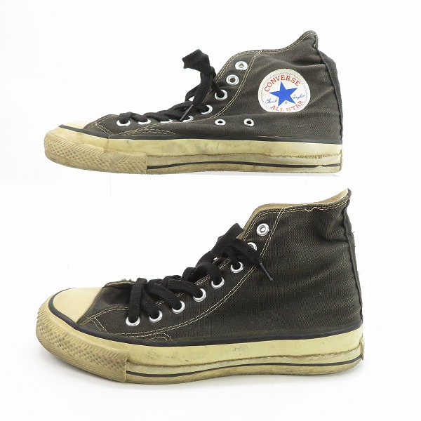 実際に弊社で買取させて頂いたCONVERSE/コンバース 80s ALL STAR/オールスター ハイカット ブラック/7の画像 3枚目