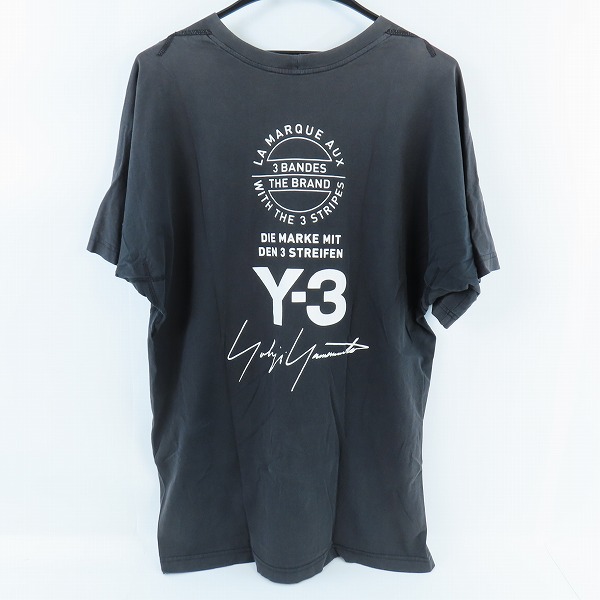 実際に弊社で買取させて頂いたY-3/ワイスリー adidas×Yohji Yamamoto/アディダス×ヨウジヤマモト M SS TEE STREET/プリント Tシャツ CY6969/Mの画像 1枚目