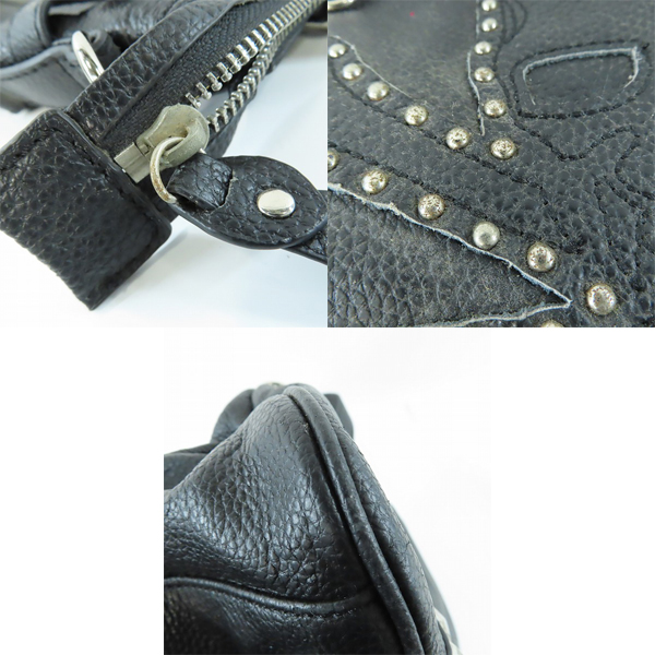 実際に弊社で買取させて頂いたRoen/ロエン レザー スタッズ ハンドバッグ/トートバッグの画像 9枚目