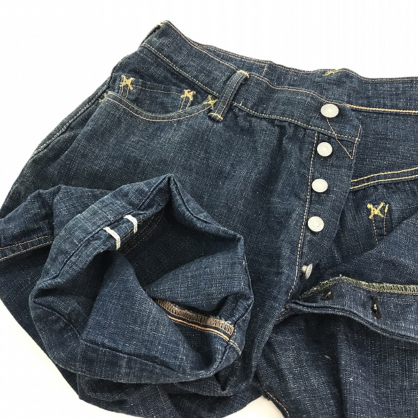 実際に弊社で買取させて頂いたEVISU/エヴィス カモメ/かもめ プリント LOT.2001  ハーフパンツ 34の画像 6枚目