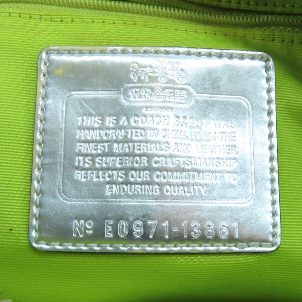 実際に弊社で買取させて頂いたCOACH/コーチ マディソンオプアート マルチサブリナ 2WAY バッグ ハンドバッグ E0971-13861の画像 4枚目