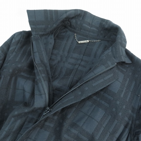 実際に弊社で買取させて頂いたkiryuyrik/キリュウキリュウ 2012-13AW Stain Collar Coat Shirt/ステンカラー コートシャツ LAINE WOOL/ラナウール60%/Lの画像 3枚目