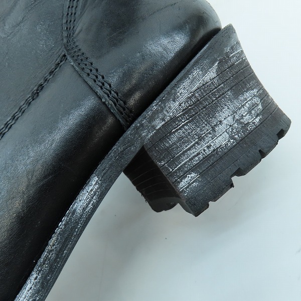実際に弊社で買取させて頂いたNO ID./ノーアイディー レザーエンジニアブーツ/サイドジップ/44の画像 9枚目