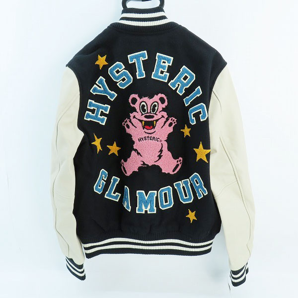 実際に弊社で買取させて頂いたEMPTY R _ _ M/エンプティールーム×HYSTERIC GLAMOUR/ヒステリックグラマー バーシティジャケット/Mの画像 1枚目