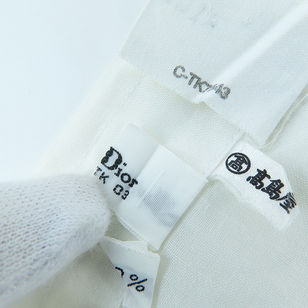 実際に弊社で買取させて頂いたChristian Dior monsieur/クリスチャンディオール リネンシャツの画像 4枚目