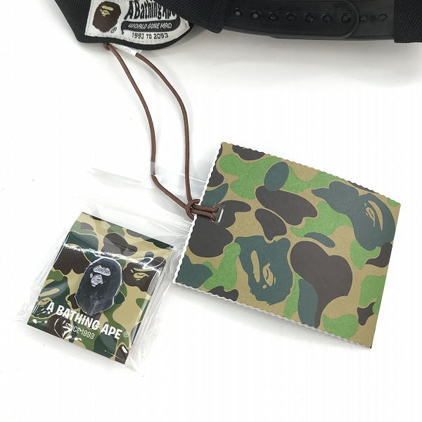 実際に弊社で買取させて頂いた【未使用】A BATHING APE/アベイジングエイプ BAPE × RAZER/ビエイプ × レーザー SNAP BACK CAP/Fの画像 8枚目