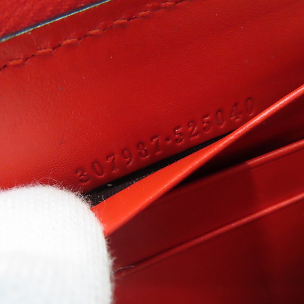 実際に弊社で買取させて頂いたGUCCI/グッチ グッチシマラウンドジップ長財布 307987-525040の画像 5枚目